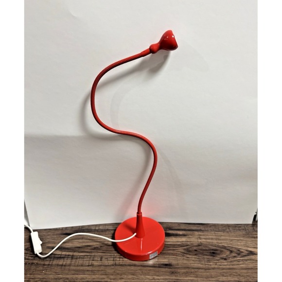 IKEA Other - IKEA JANSJO Red Lamp Moveable/Adjustable Desk Lamp Art Deco Tested-Works